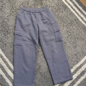 Kids Gray Cargo Pants